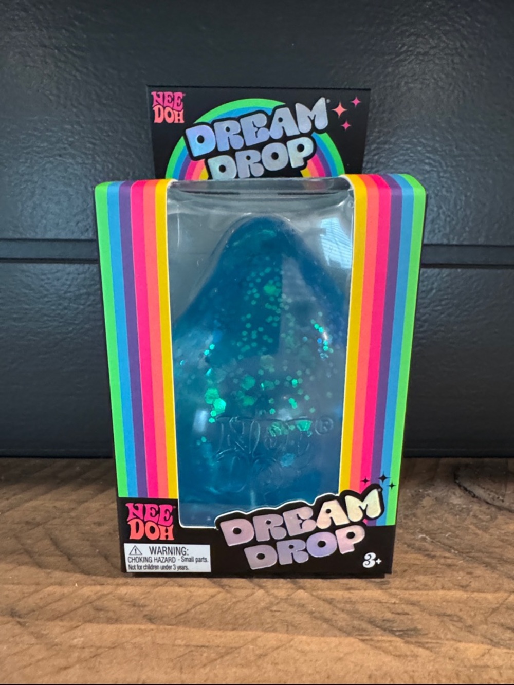 Brand new NeeDoh Dream Drop  - Blue Glitter